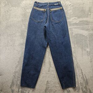 VTG Rose Hips Jeans Womens Measures 26x31 Dark Wash Zipper Pocket Relaxed